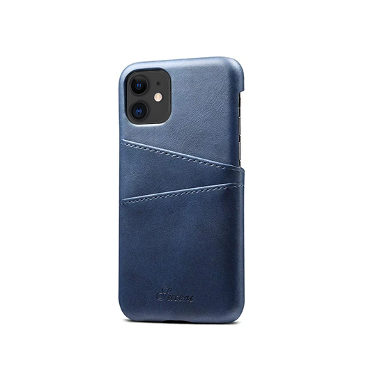 Iphone 11   Design Trade  Læder Cover    Kortholder Blå
