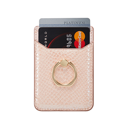Muxma Trade  Slange Tekstur Pung Kreditkort Holder Stick   Rose