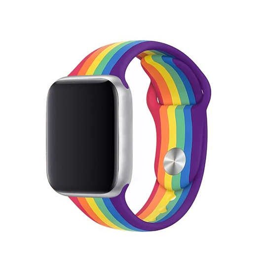 Apple Watch  38 40   41 42mm  Lgbt Silikone Rem Pride