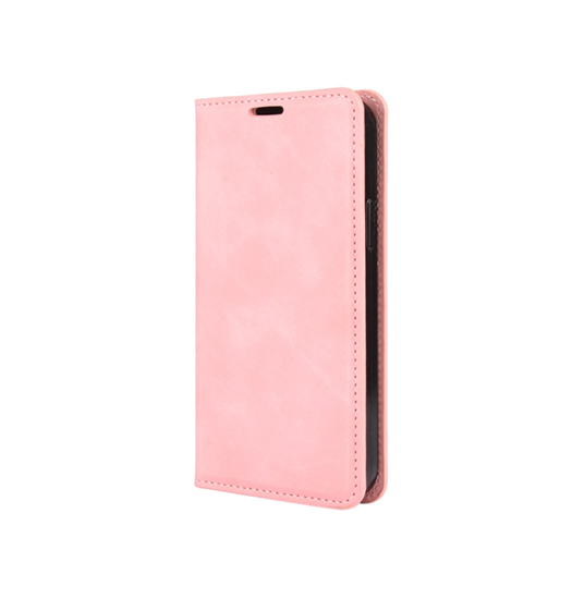 Iphone 11 Pro Max Soft Power Trade  Flip Læder Etui   Pung Lyserød