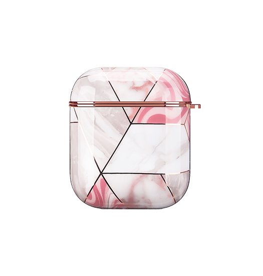 Airpods       Uniq Trade  Marmor Beskyttelse Cover Rose Pearl