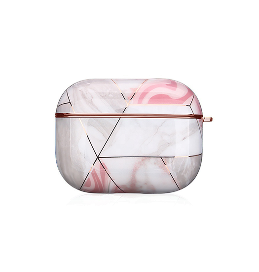 Airpods Pro   Uniq Trade  Marmor Beskyttelse Cover Rose Pearl