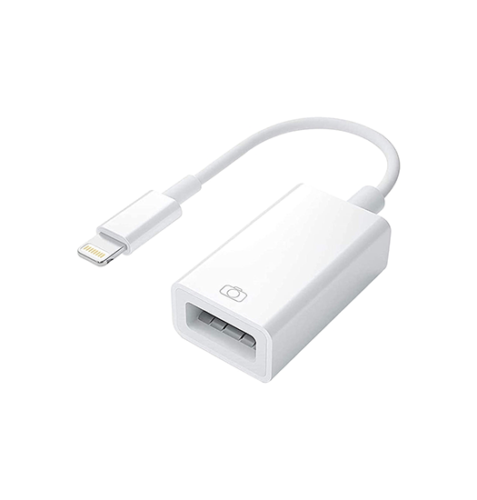 Lightning Til Usb-  Hun Adapter Kabel Hvid