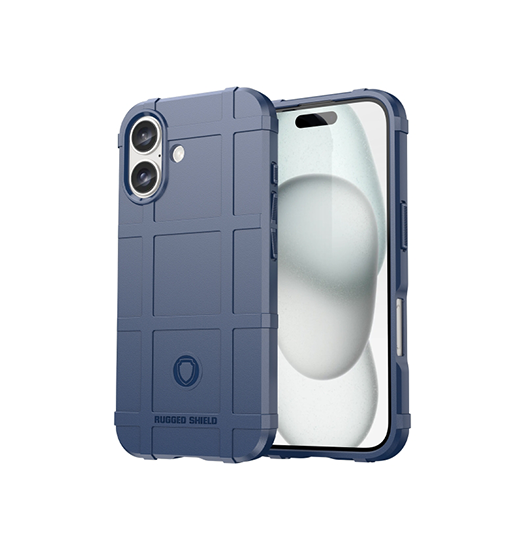 Iphone 16 Rugged Shield Trade  Stødsikkert Håndværker Cover Navy