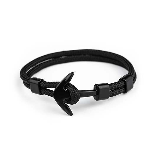 Deluxe Trade Nylon Anker Armbånd Onesize Sort