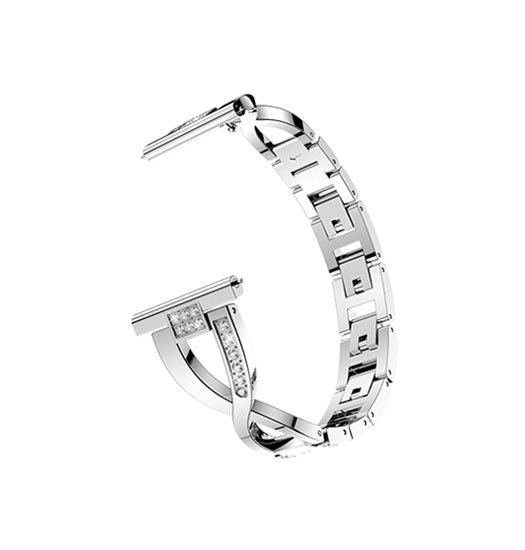 Garmin Vivoactive       Music  Diamant Rustfrit Stål Dame Urrem Sølv