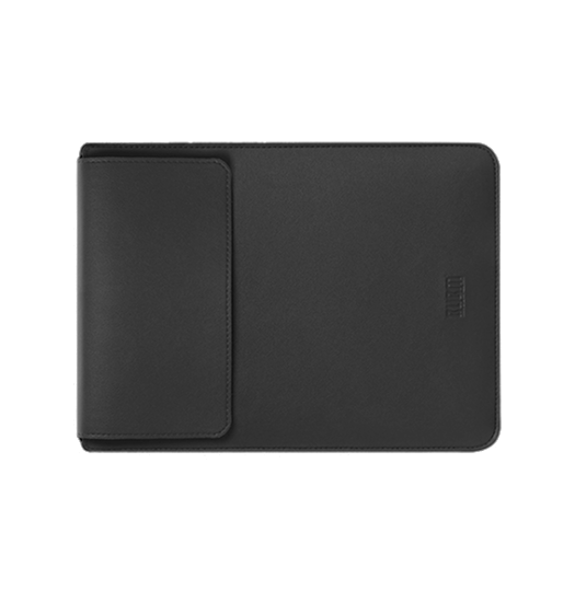 Macbook 12 Quot  Bubm  Vertigo Læder Sleeve   Cover Sort
