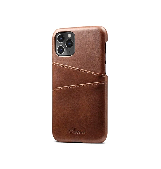 Iphone 11 Pro Max   Design Trade  Læder Cover    Kortholder Brun