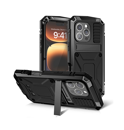 Iphone 16 Pro  -just Trade  Safeguard Vandtæt 360 Cover Sort