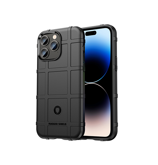 Iphone 14 Pro Rugged Shield Trade  Stødsikkert Håndværker Cover Sort