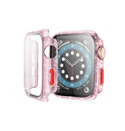 Apple Watch  38 40 42 44mm    360  Glitter Cover Rose