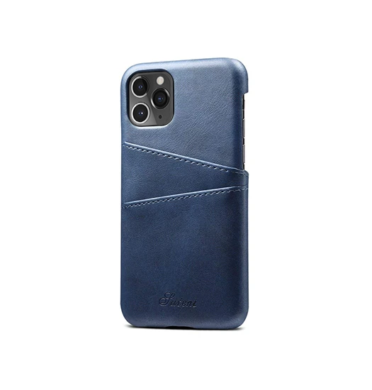 Iphone 11 Pro Max   Design Trade  Læder Cover    Kortholder Blå