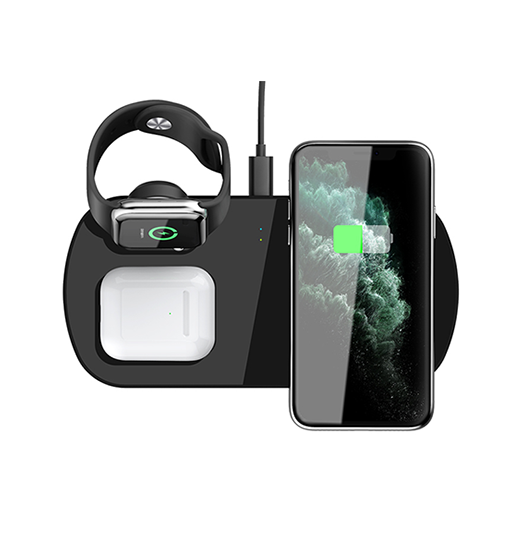 Qismart Trade     - -  Quick Charge     Trådløs Ladestation 22 5w Sort