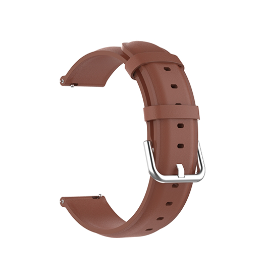 Samsung Galaxy Watch 41mm Adena Trade Round Tail Læder Urrem Brun
