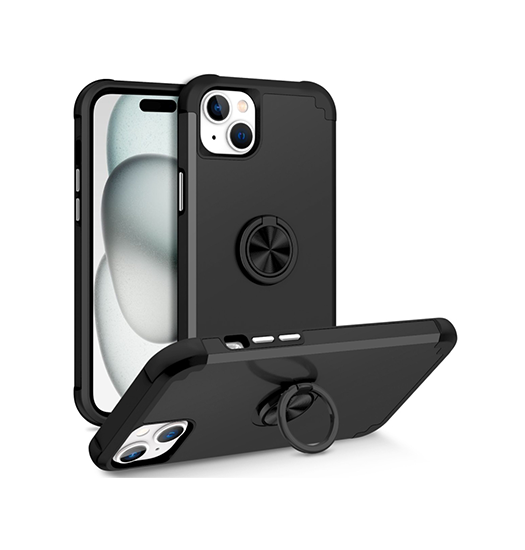 Iphone 15 Delx Trade  Håndværker Cover    Ringholder Sort