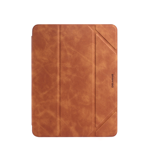 Ipad Pro 10   Quot   2017    Ming Trade  Trifold Læder Cover    Stander Brun