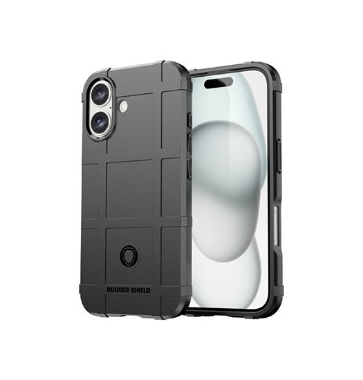 Iphone 16 Plus Rugged Shield Trade  Stødsikkert Håndværker Cover Sort