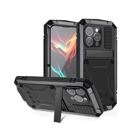 Iphone 15 Pro  -just Trade  Safeguard Vandtæt 360 Cover Sort