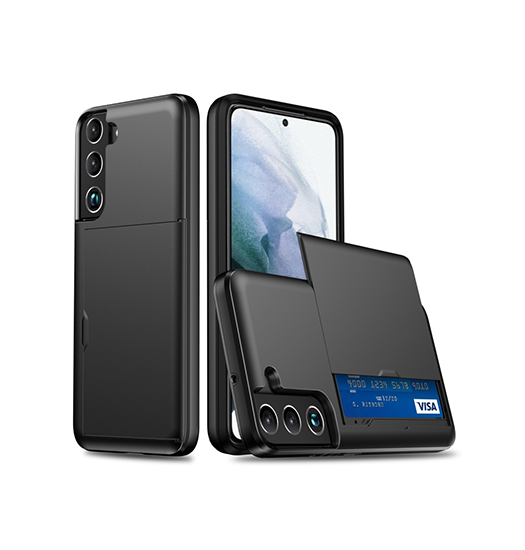 Samsung Galaxy S24 Deluxe Trade  Håndværker Cover    Kortholder Sort