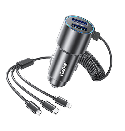 Wekome Trade   - -  Usb-  Oplader Til Bil      Stik 33w Sort