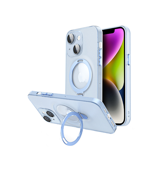 Iphone 14 Plus Delx Trade  Magsafe Cover    Stander Lyseblå