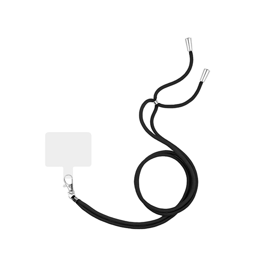 Nylon Snor Strop Til Mobil Iphone Sort