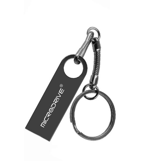 Microdrive Usb Nøgle Nøglering 128gb Sort
