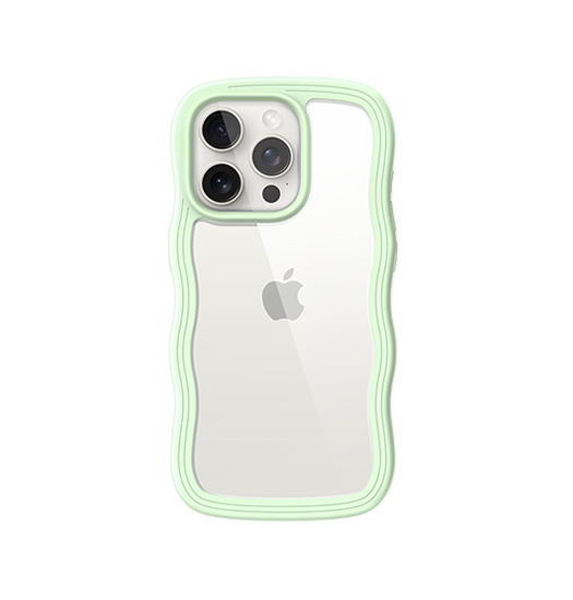 Iphone 14 Pro Delx Trade Wave Frame Silikone Cover Grøn