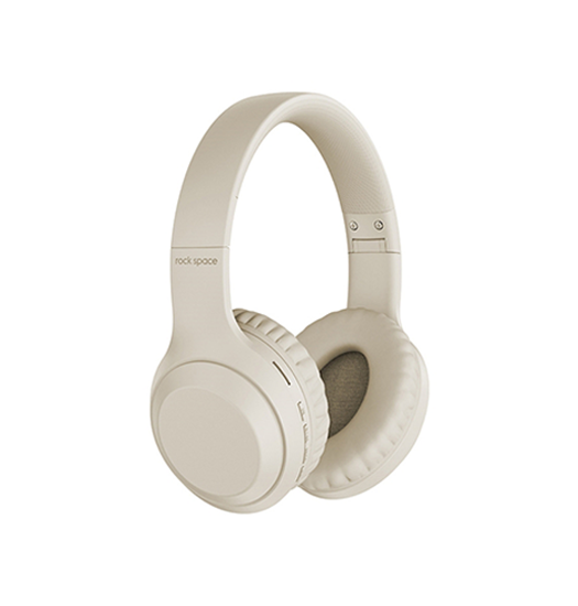 Rock Trade Hifi Over Ear Trådløs Headset Bluetooth Beige