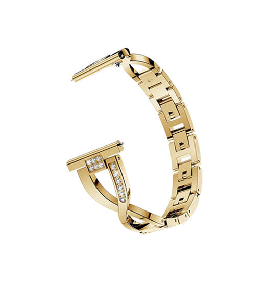 Garmin Vivoactive       Music  Diamant Rustfrit Stål Dame Urrem Guld