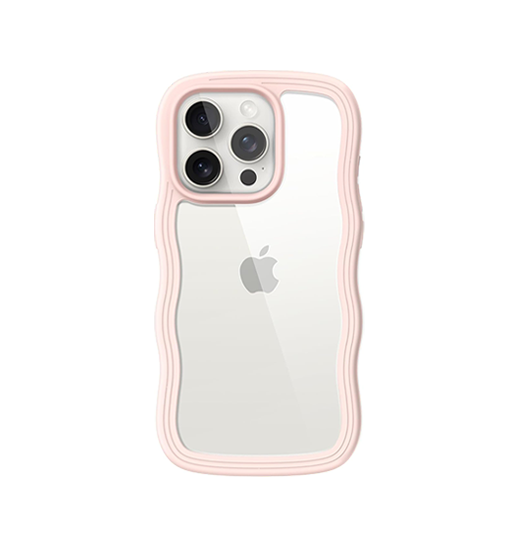 Iphone 14 Pro Delx Trade Wave Frame Silikone Cover Pink