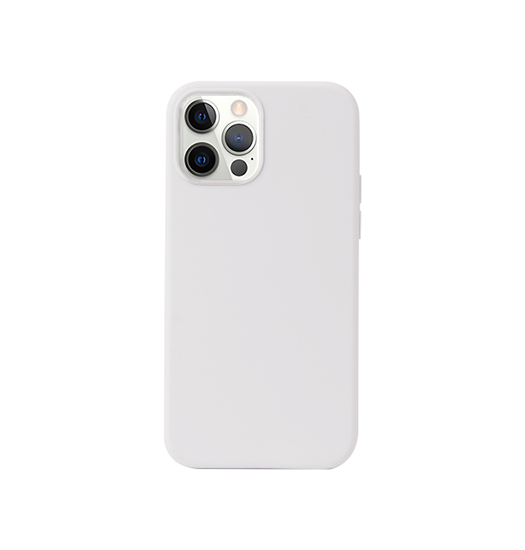 Iphone 12 Pro Delx Trade   Pastel Silikone Cover Hvid Lysegrå