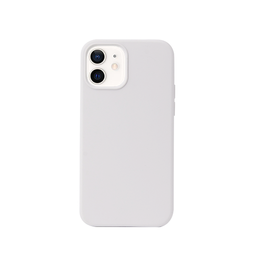 Iphone 12 Mini Delx Trade  Pastel Silikone Cover Hvid Lysegrå