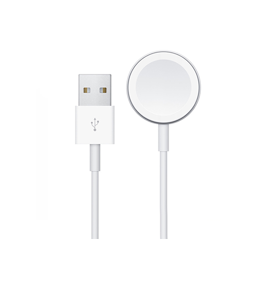 Apple Watch   Usb-  Magnetisk Trådløs Ladekabel Hvid 1m