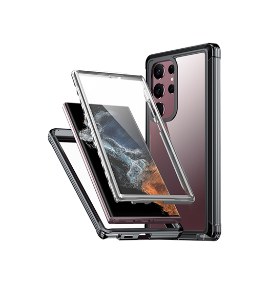 Samsung Galaxy S23 Ultra Toughcase Hybrid-  Håndværker Cover Sort