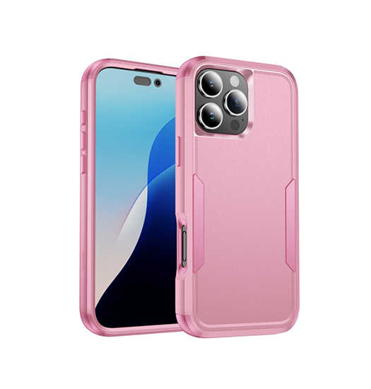 Iphone 16 Pro Realike Trade  Pro Stødsikkert Håndværker Cover Pink