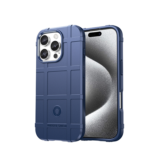 Iphone 16 Pro Rugged Shield Trade  Stødsikkert Håndværker Cover Navy
