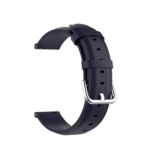 Garmin Vivoactive       Music Adena Trade  Round Tail Læder Urrem Navy