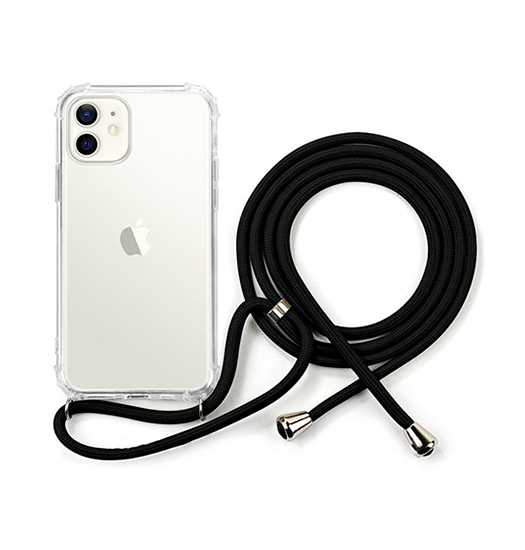 Iphone 11 Deluxe Trade  Silikone Cover    Strop Sort