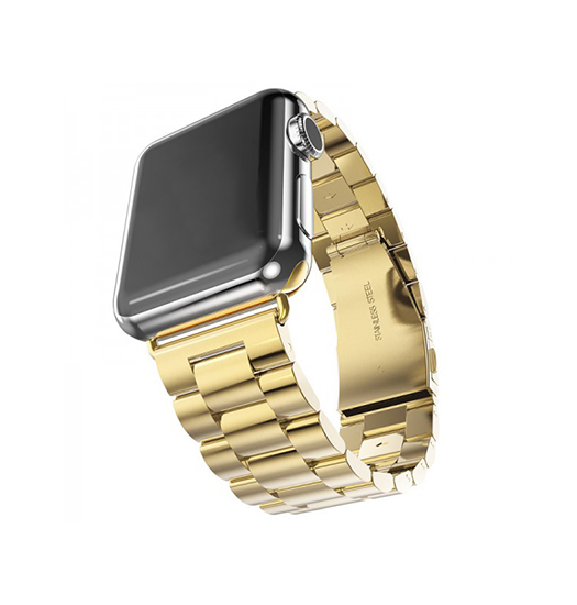 Apple Watch  38 40   41 42mm  Cnc Pro Rustfrit Stål Rem Guld