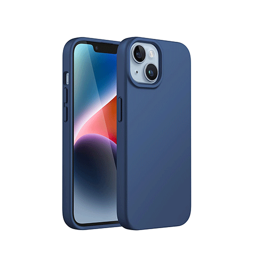 Iphone 13 Deluxe Trade  Soft Touch Silikone Cover Blå