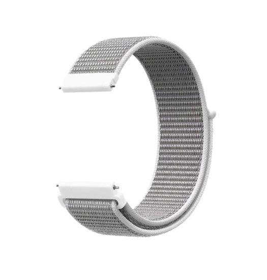 Samsung Galaxy Watch Classic 43 47mm Empiri Trade Nylon Velcro Rem Sølv
