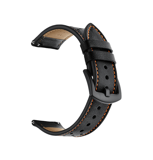 Samsung Galaxy Watch    41mm     Empiri Trade  Plum Blossom ægte Læder Rem Sort