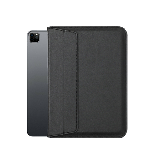 Ipad Pro 11 Quot   2024  Retro Diary Vegan Læder Sleeve Vintage Sort