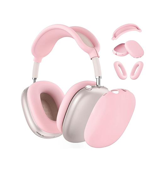 Airpods Max   Premium Silikone Full Cover Pakke Lyserød