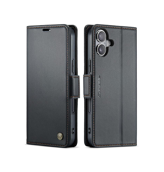 Iphone 17 Caseme Trade  Neo Læder Cover   Pung Sort