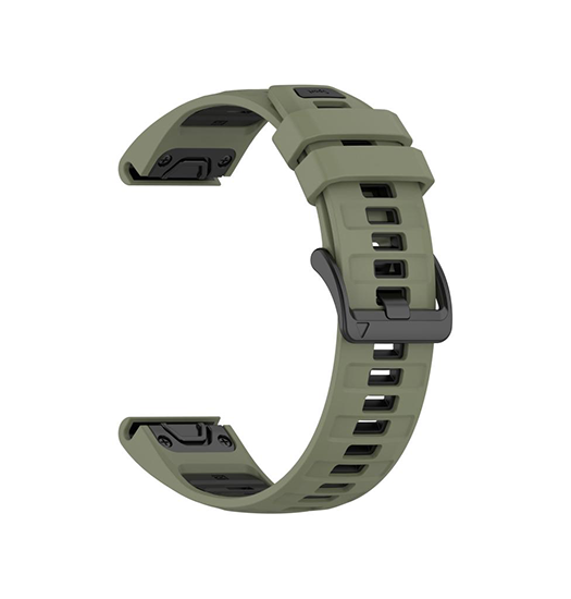 Garmin Quickfit 22mm Silikone Rem Motiontrack Trade  Army Grøn