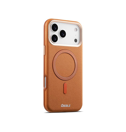 Iphone 17 Pro Eseble Trade  Læder Cover Magsafe Kompatibel Brun