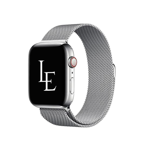 Apple Watch 42-44mm Milanese Rustfri Rem Sølv