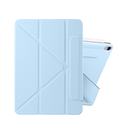 Ipad 11 Quot   2025    Ipad 10   Quot   2022  Noble Trade  Magnetisk Trifold Cover Blå